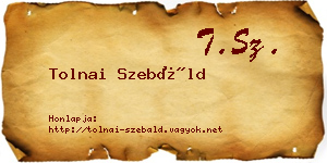 Tolnai Szebáld névjegykártya